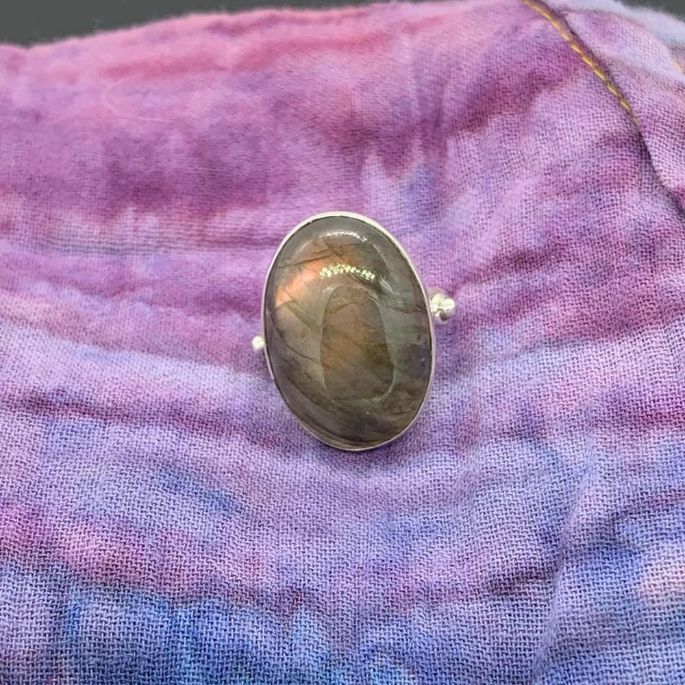 🌟925 SILVER & LABRADORITE RING